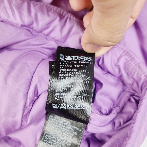 The North Face Girl Purple Lightweight Quilt Winter Puffer Jacket Size XL - Picture 7 of 8